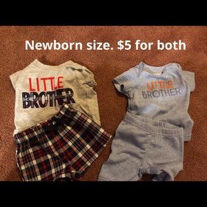 Little brother newborn outfits